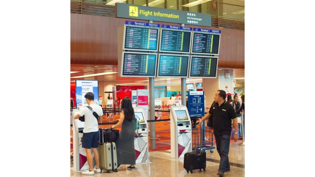 Check the Airport Information Desk